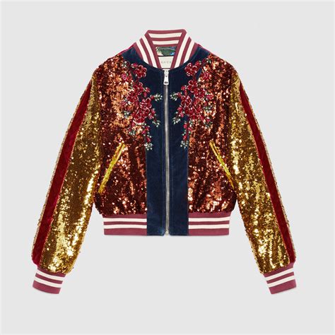 sequin bomber jacket gucci cheap|gucci blazers for women.